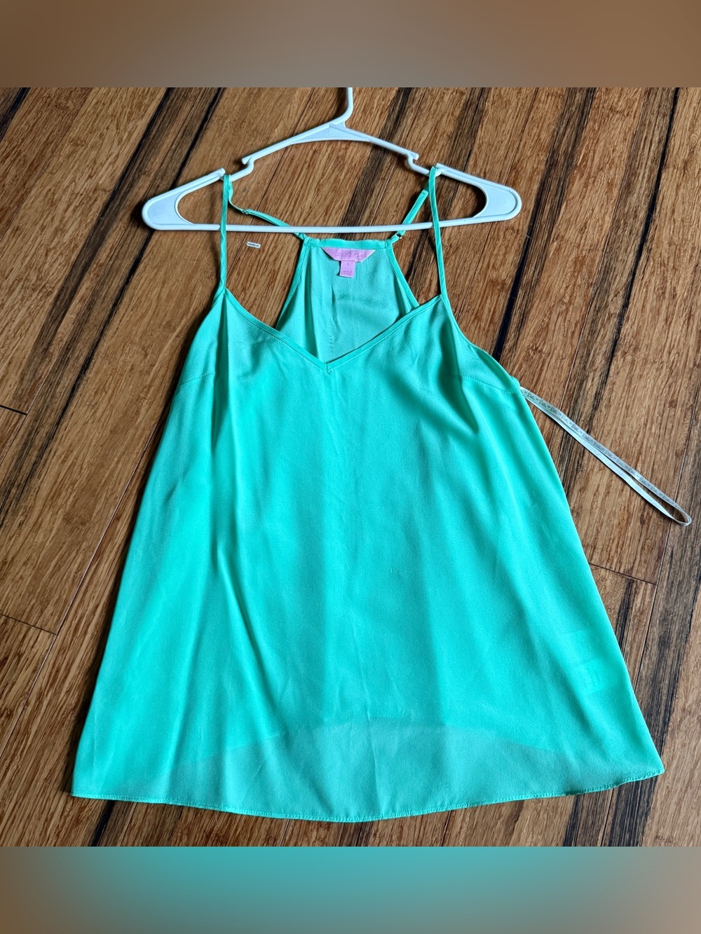 Lilly Pulitzer Mint Green Tank Top 100% Silk